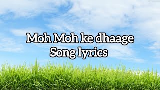 Moh moh ke dhaage song lyrics covered by Krish longvideo viralvideo viral ytvideosindia [upl. by Asylla162]