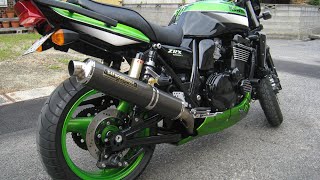 Kawasaki ZRX1200R 【ヨシムラサイクロン チタン amp カーボンマフラー】 [upl. by Ailalue322]