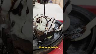 Sizzler brownie icecream sweet diwali diwalispecial diwali2024 [upl. by Ojeitak764]