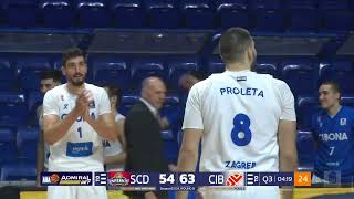 Cibona’s historic 3point shooting performance SC Derby – Cibona 17112023 [upl. by Brucie]