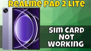 Sim Card Not Working And Contacts Not Showing issues Realme Pad 2 Lite  Solution of sim issues [upl. by Natica]