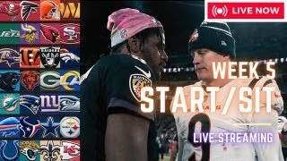 NFL WEEK 5 PREGAME FANTASY START SITS  EVERY GAME MATCHUP SPORTS BETTING [upl. by Nylyaj]