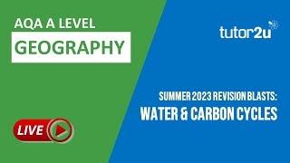 Water amp Carbon Cycles  Geography AQA A Level 2023 Revision [upl. by Denver]