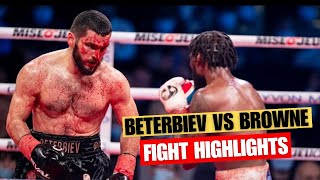 Artur Beterbiev Canada vs Marcus Browne USA  BOXING Fight Highlights [upl. by Ived]