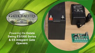 How To Hook Up Power to Estate Swing ES 1000 amp ES Allegiant Driveway Gate Openers [upl. by Shaia]