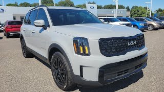 2024 PreOwned Kia Telluride EX XLine Wolf Gray in color Black Leather Interior All Wheel Drive [upl. by Brannon556]