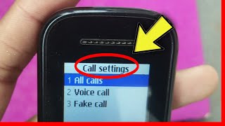 Call Settings In Samsung Keypad Phone Like b110e e1200 b310e b313e e1200y [upl. by Tavie577]