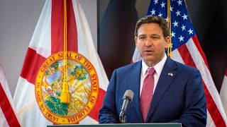 DeSantis signs squatting bill in downtown Orlando [upl. by Papageno]