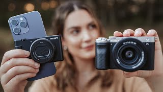 Sony A7C vs ZV1II vs iPhone 14 Pro Max Comparison [upl. by Rosenkrantz290]