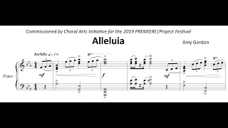 Alleluia by Amy Gordon SCORE VIDEO [upl. by Akehsay]