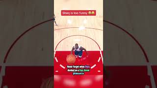 When Shaq Dunked a Free Throw 😂 [upl. by Pachston919]