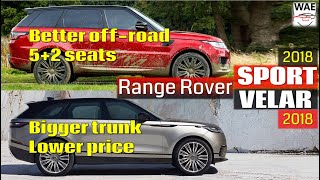 2018 Range Rover Sport vs 2018 Range Rover Velar  offroad or onroad [upl. by Mireielle]