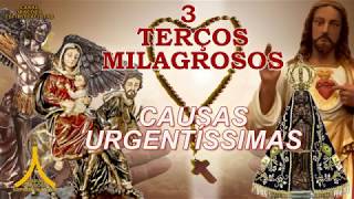 3 Terços Milagrosos  Causas Urgentíssimas Santo Rosário [upl. by Warms755]