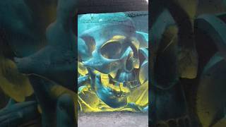 INCREDIBLE STREET ART MURAL 😱 streetart mural shorts [upl. by Eimerej]