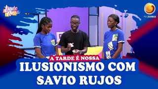 Veja o que Ilusionista Savio fez ao vivo  A tarde é nossa  TV ZIMBO [upl. by Sidman]