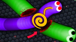 Slitherio Best Snake Moments vs Pro Snakes Epic Slitherio Gameplay [upl. by Hesketh]