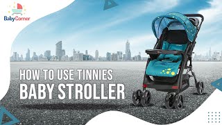 How to use tinnies baby stroller C18D  best baby stroller  stroller review [upl. by Jacky]