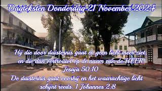 Dagteksten amp Gebed Donderdag 21November 2024 [upl. by Mccullough]