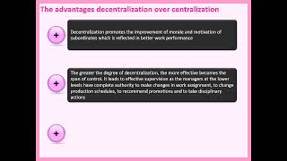 Advantages of centralization and decentralization [upl. by Esidarap244]