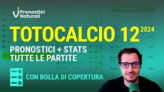 Totocalcio 12 Tutti i Pronostici  Bolla Copertura con Jackpot IL13 da 105000 euro [upl. by Aldin45]