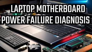 Diagnose power adapter power jack and battery of a failed laptop motherboard  motherboard repair [upl. by Karlin]