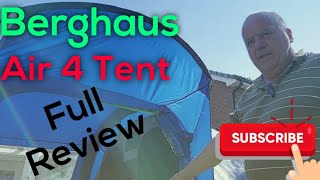 Berghaus Air 4 Tent Review Real Time Putting It Up [upl. by Idak225]