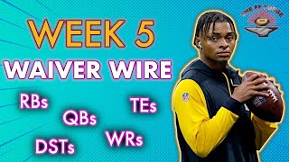 Week 5 Waiver Wire amp Injury Recap  Fantasy Football 2024 [upl. by Valencia]