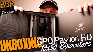 GPO Passion HD 10x50 Binoculars Unboxing amp First Impressions [upl. by Eirene152]