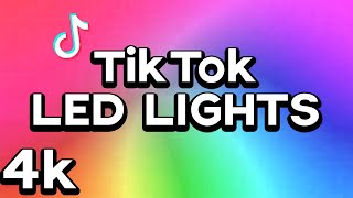 4K 3 HOURS of TIKTOK LED COLOR LIGHTS  No Music or Ads  Mood Light SMOOTH [upl. by Martinson]