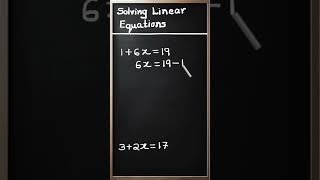 Solving Linear Equations [upl. by Paulina]