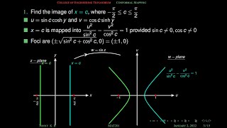 WSin z  Conformal Mapping  Lecture311 [upl. by Ahsaet]