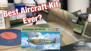 The BEST Aircraft Model Kit EVER Tamiya 148 Spitfire Mk I 1 Full Build [upl. by Wolbrom912]