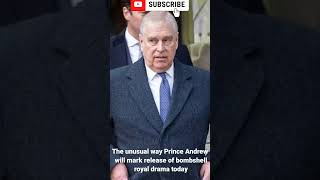 The unusual way Prince Andrew will mark release of bombshell royal drama today [upl. by Yelknirb328]