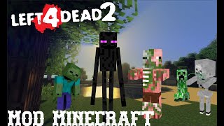 COMO DESCARGAR MOD DE MINECRAFT  LEFT 4 DEAD 2 no está actualizado  Ultratumba Mega [upl. by Belva]