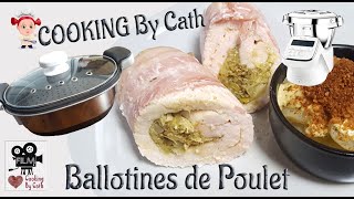 Ballotine de poulet et Cuisson sur 3 niveaux avec le Cuiseur vapeur du Companion Moulinex [upl. by Chico]