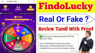 FindoLucky Real Or Fake Review Tamil  Spin and Earn Money Instant  FindoLucky Telegram Bot Review [upl. by Enilrae800]