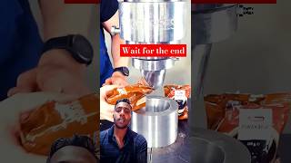 Hydraulic press video coffee cup coffee woodworking automobile satisfying hydraulicpress short [upl. by Lleze]