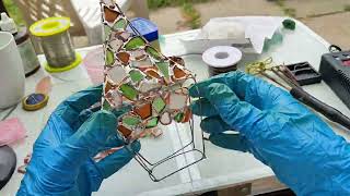 Sea stained glass lantern making [upl. by Nevlin441]