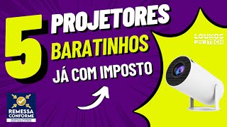 5 MELHORES PROJETORES BOM e BARATOS 2023 HD JÁ COM IMPOSTO [upl. by Darbie]