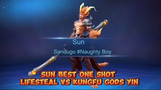 Best One Shot Life Steal w shadow Strike Combo attack against Kung Fu Gods TYin [upl. by Nezah]