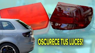 COMO PINTAR OSCURECER FAROS CALAVERAS LUCES DE UN AUTO [upl. by Ennylcaj612]