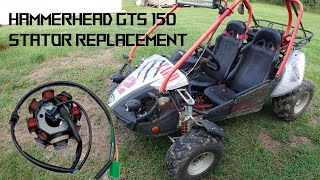 HAMMERHEAD GTS 150 STATOR REPLACEMENT [upl. by Eimot155]