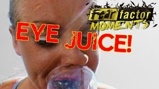 Fear Factor Moments  Cow Eye Juice [upl. by Itsrejk350]