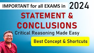 Statement and Conclusion Reasoning  Concept Strategy amp Shortcut Tricks  Critical Reasoning [upl. by Nolram]