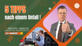 5 Tipps nach einem Unfall   PS Rechtsanwälte [upl. by Aronoff]