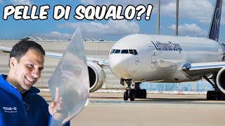 aerei Rivestiti di PELLE di SQUALO 🦈😮 Lidea di Lufthansa [upl. by Cr]