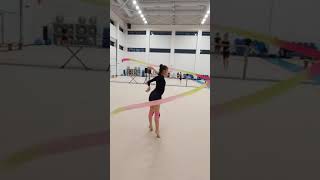 Ribbon dance steps for Rhythmic Gymnastics routine with new COP [upl. by Celio]