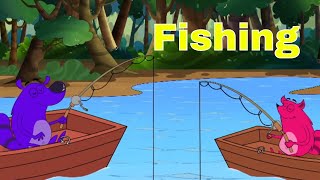 Fishing Ep  75  Pyaar Mohabbat Happy Lucky  Hindi Animated Cartoon Show  Zee Kids [upl. by Nyrem]