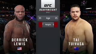 DERRICK LEWIS VS TAI TUIVASA FULL FIGHT UFC 271 [upl. by Jeaz457]