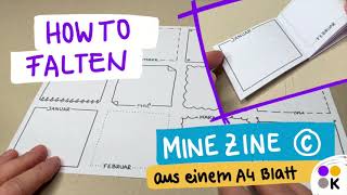 How to Falten Ein MiniZine falten  Variante C [upl. by Anived]